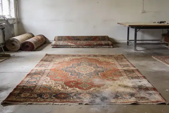 Orientteppich vor der professionellen Reinigung
