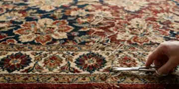 Scheren von Teppichen